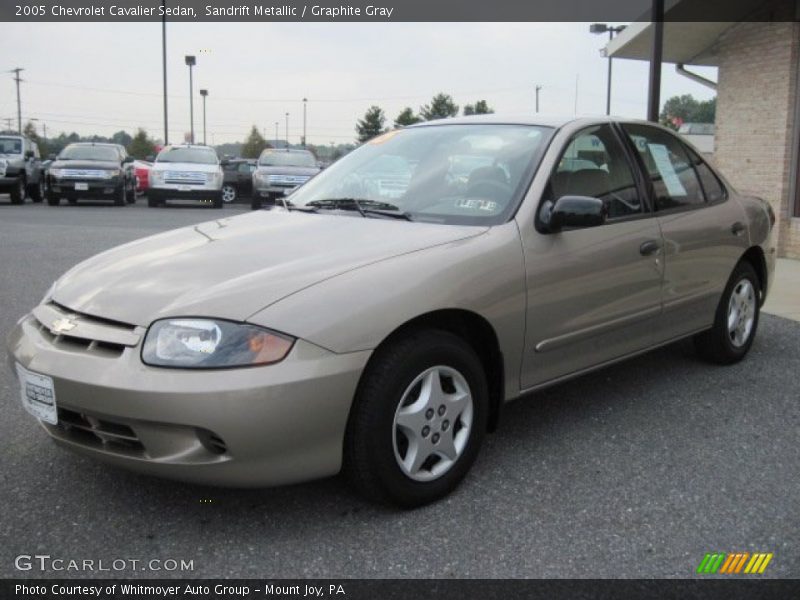 Sandrift Metallic / Graphite Gray 2005 Chevrolet Cavalier Sedan