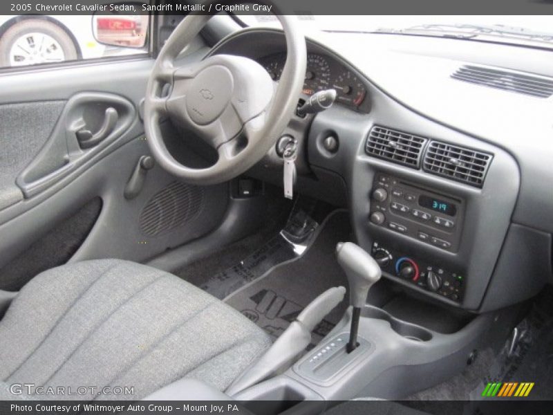 Sandrift Metallic / Graphite Gray 2005 Chevrolet Cavalier Sedan