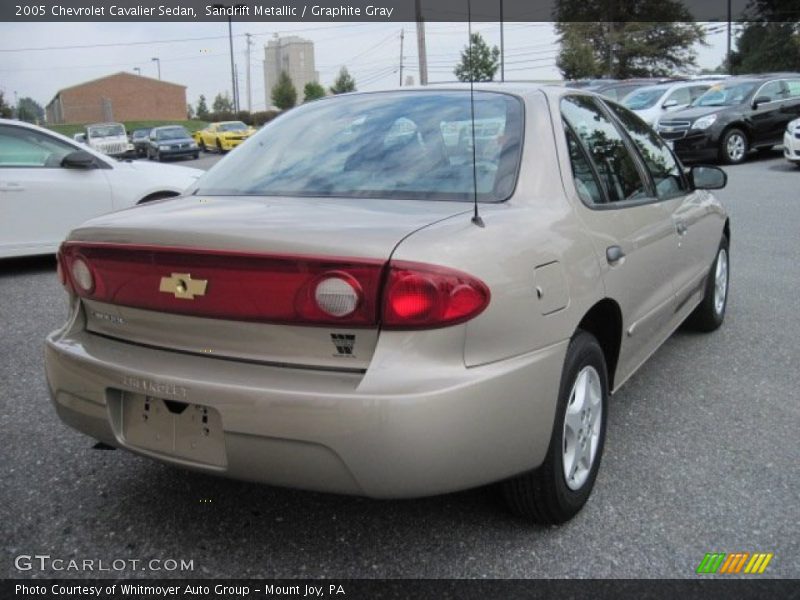 Sandrift Metallic / Graphite Gray 2005 Chevrolet Cavalier Sedan