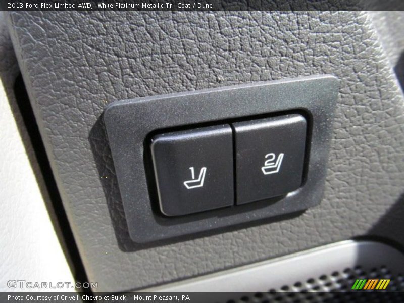 White Platinum Metallic Tri-Coat / Dune 2013 Ford Flex Limited AWD