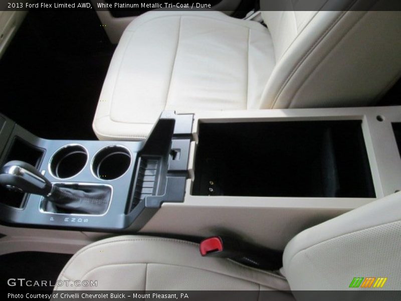 White Platinum Metallic Tri-Coat / Dune 2013 Ford Flex Limited AWD