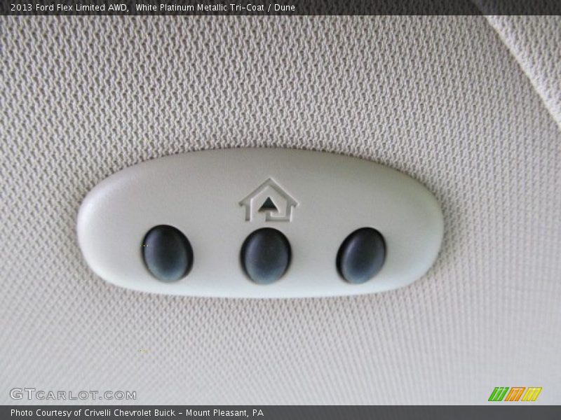 White Platinum Metallic Tri-Coat / Dune 2013 Ford Flex Limited AWD