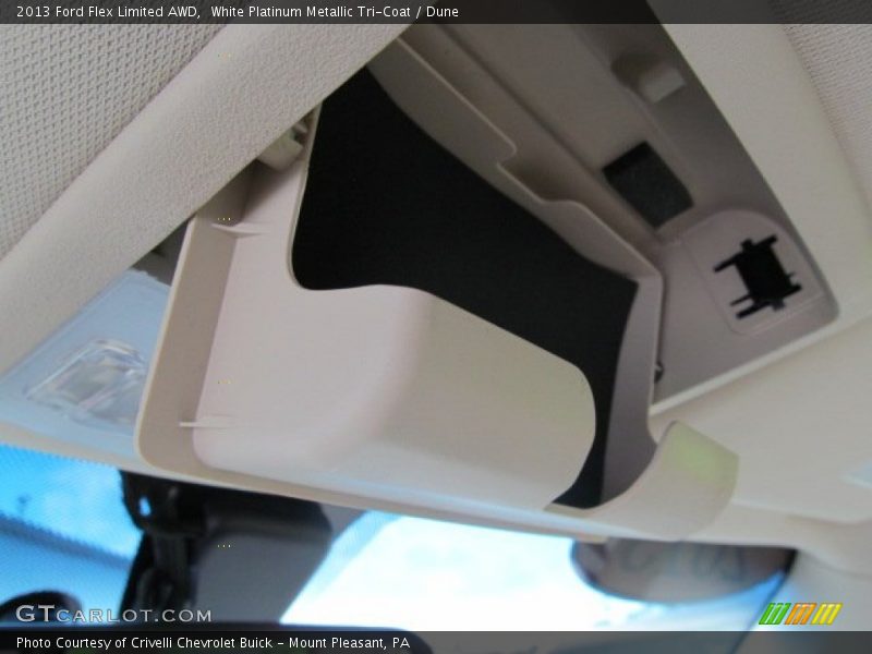 White Platinum Metallic Tri-Coat / Dune 2013 Ford Flex Limited AWD