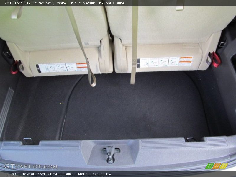 White Platinum Metallic Tri-Coat / Dune 2013 Ford Flex Limited AWD