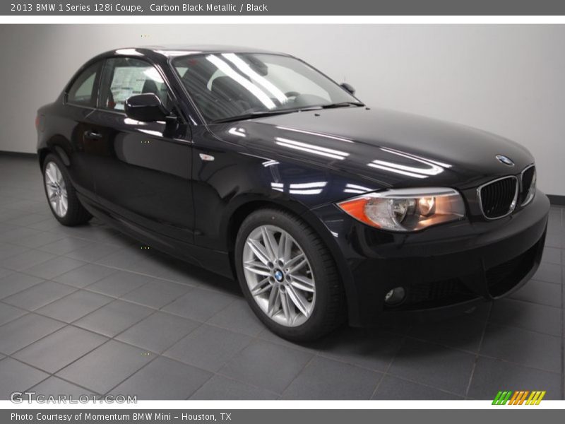 Carbon Black Metallic / Black 2013 BMW 1 Series 128i Coupe