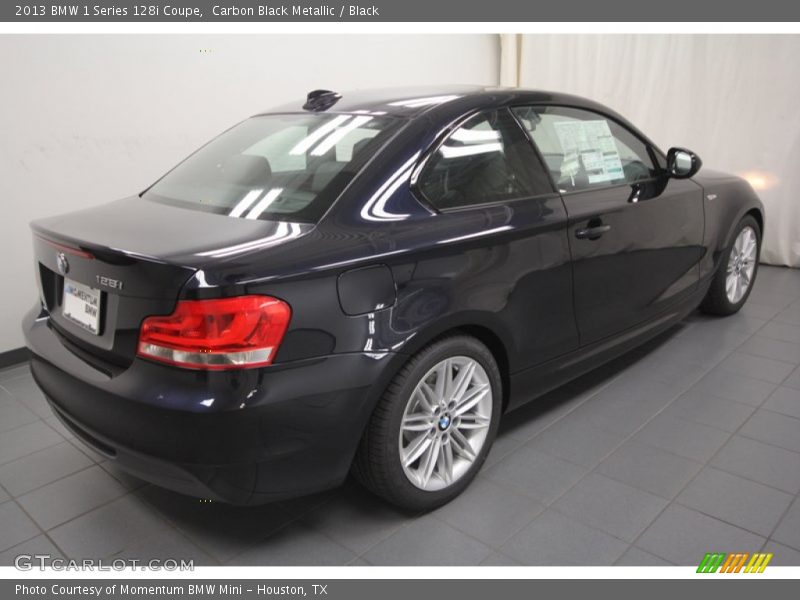 Carbon Black Metallic / Black 2013 BMW 1 Series 128i Coupe