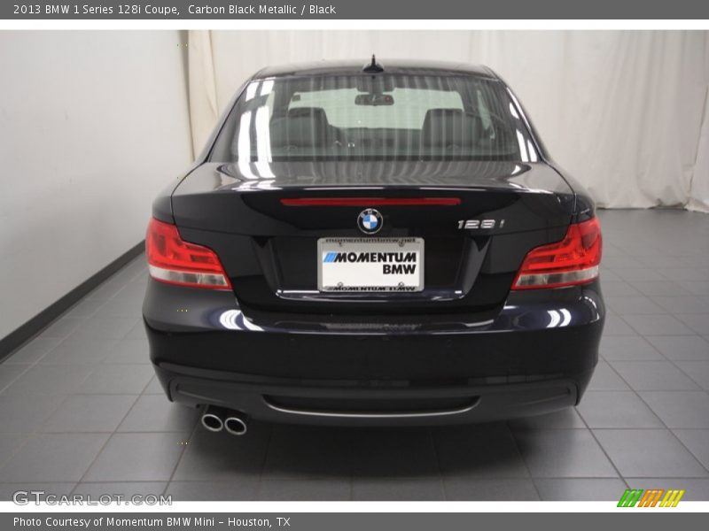 Carbon Black Metallic / Black 2013 BMW 1 Series 128i Coupe