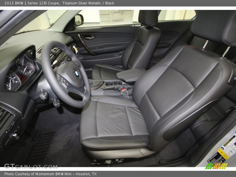  2013 1 Series 128i Coupe Black Interior