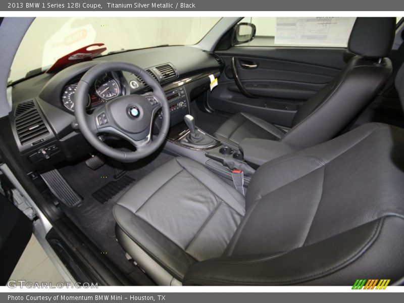 Titanium Silver Metallic / Black 2013 BMW 1 Series 128i Coupe