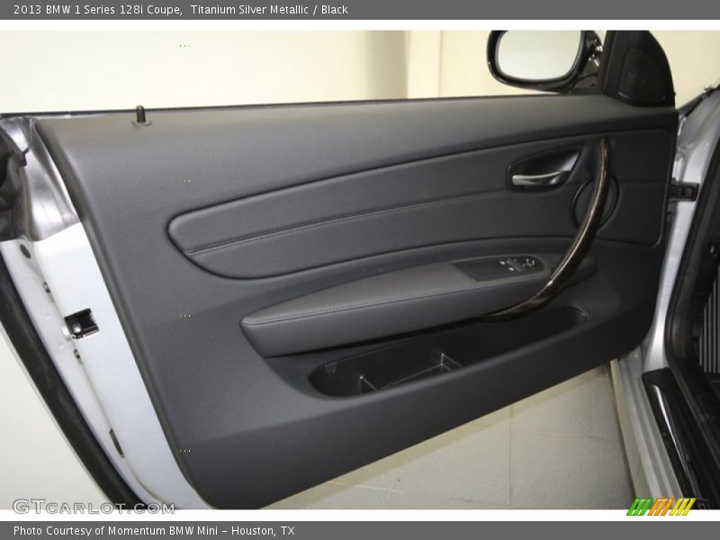 Titanium Silver Metallic / Black 2013 BMW 1 Series 128i Coupe