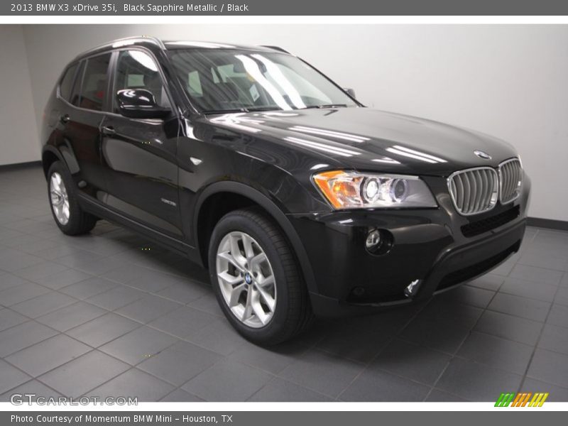 Black Sapphire Metallic / Black 2013 BMW X3 xDrive 35i