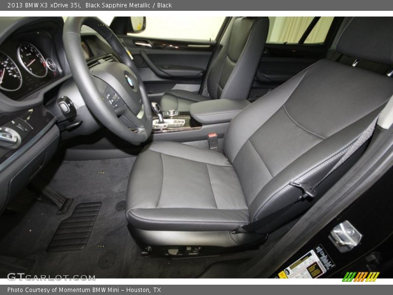 Black Sapphire Metallic / Black 2013 BMW X3 xDrive 35i