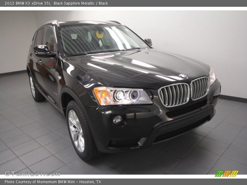 Black Sapphire Metallic / Black 2013 BMW X3 xDrive 35i