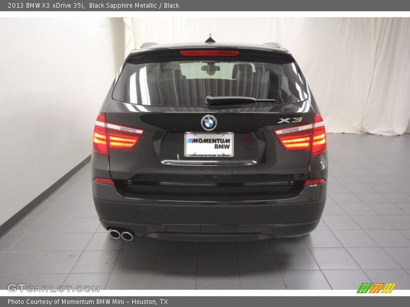 Black Sapphire Metallic / Black 2013 BMW X3 xDrive 35i