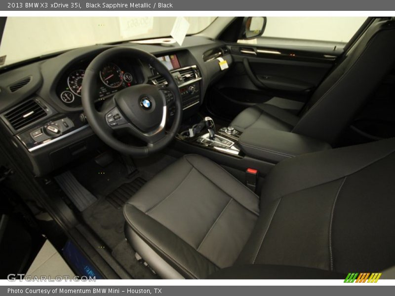 Black Sapphire Metallic / Black 2013 BMW X3 xDrive 35i