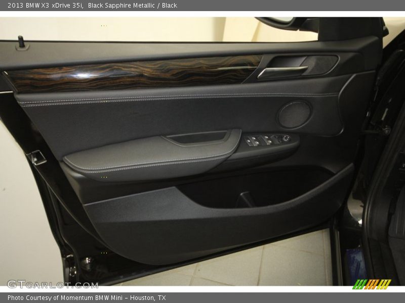 Black Sapphire Metallic / Black 2013 BMW X3 xDrive 35i