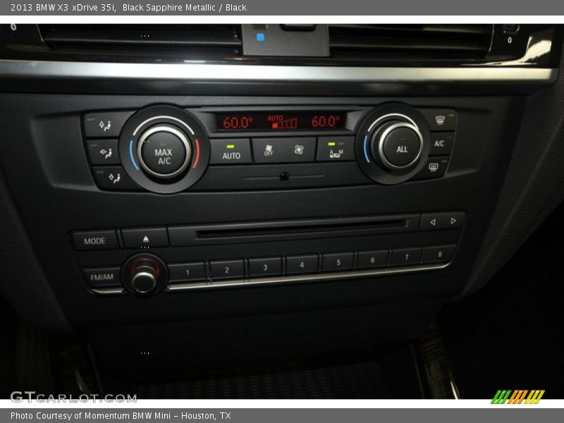 Black Sapphire Metallic / Black 2013 BMW X3 xDrive 35i