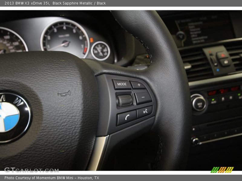 Black Sapphire Metallic / Black 2013 BMW X3 xDrive 35i