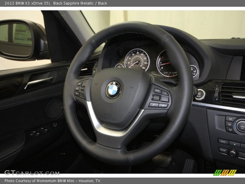 Black Sapphire Metallic / Black 2013 BMW X3 xDrive 35i