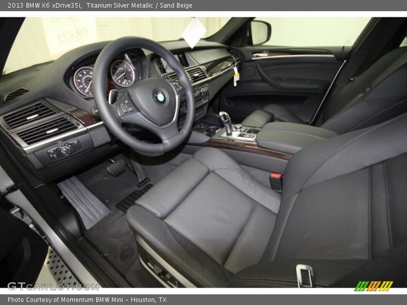Titanium Silver Metallic / Sand Beige 2013 BMW X6 xDrive35i
