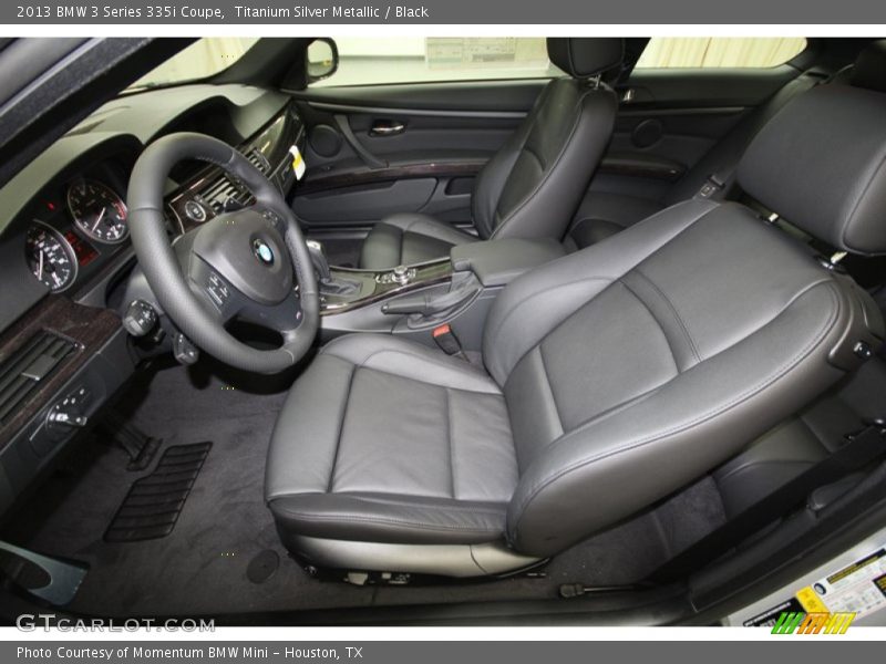 Titanium Silver Metallic / Black 2013 BMW 3 Series 335i Coupe