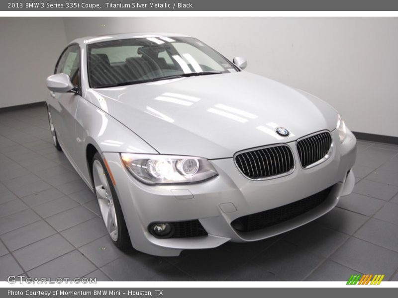 Titanium Silver Metallic / Black 2013 BMW 3 Series 335i Coupe