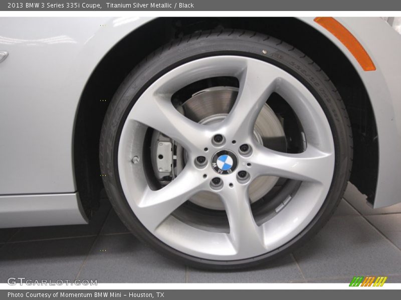 Titanium Silver Metallic / Black 2013 BMW 3 Series 335i Coupe