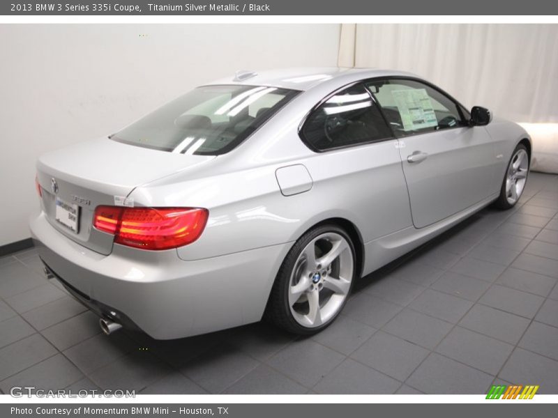 Titanium Silver Metallic / Black 2013 BMW 3 Series 335i Coupe