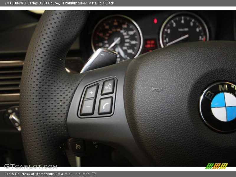 Titanium Silver Metallic / Black 2013 BMW 3 Series 335i Coupe