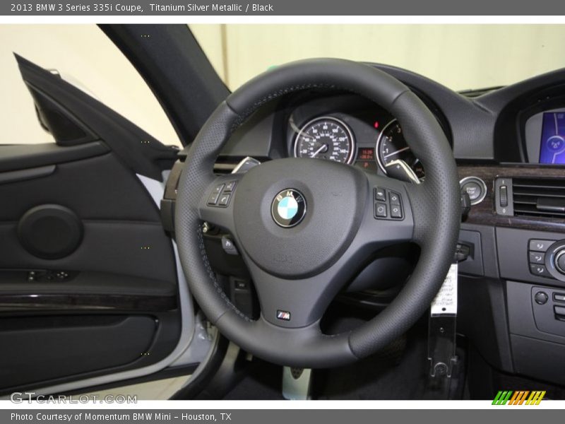 Titanium Silver Metallic / Black 2013 BMW 3 Series 335i Coupe