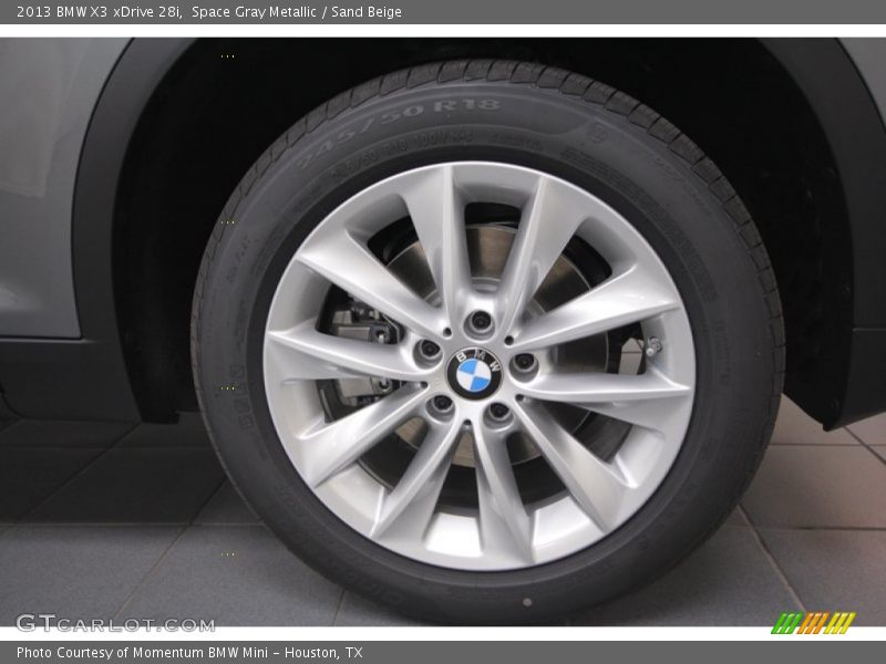 Space Gray Metallic / Sand Beige 2013 BMW X3 xDrive 28i