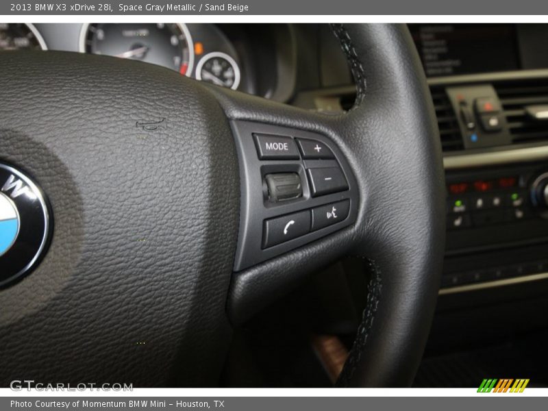 Space Gray Metallic / Sand Beige 2013 BMW X3 xDrive 28i