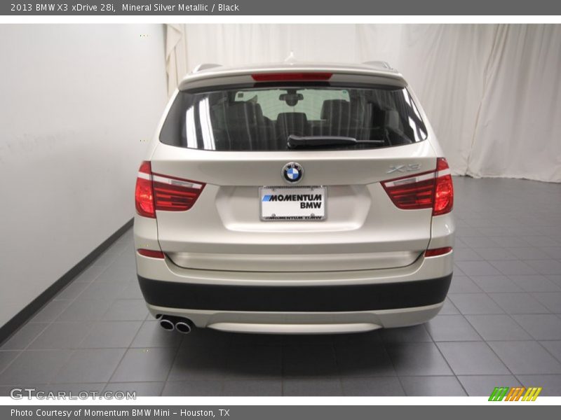 Mineral Silver Metallic / Black 2013 BMW X3 xDrive 28i