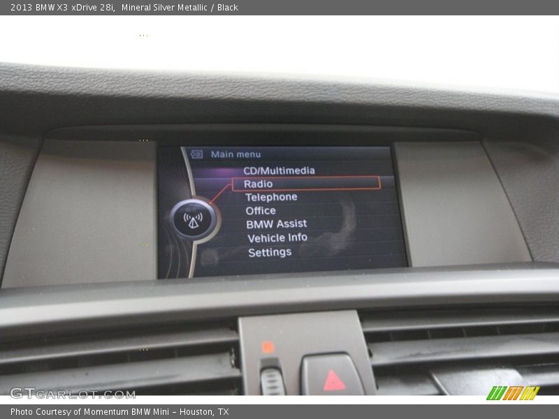 Mineral Silver Metallic / Black 2013 BMW X3 xDrive 28i