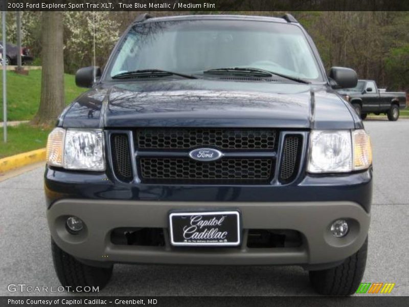 True Blue Metallic / Medium Flint 2003 Ford Explorer Sport Trac XLT