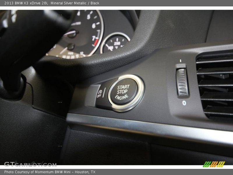 Mineral Silver Metallic / Black 2013 BMW X3 xDrive 28i