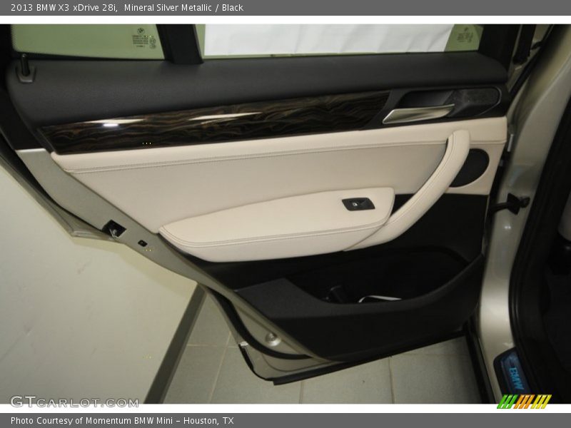 Mineral Silver Metallic / Black 2013 BMW X3 xDrive 28i