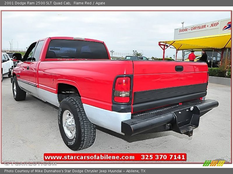 Flame Red / Agate 2001 Dodge Ram 2500 SLT Quad Cab