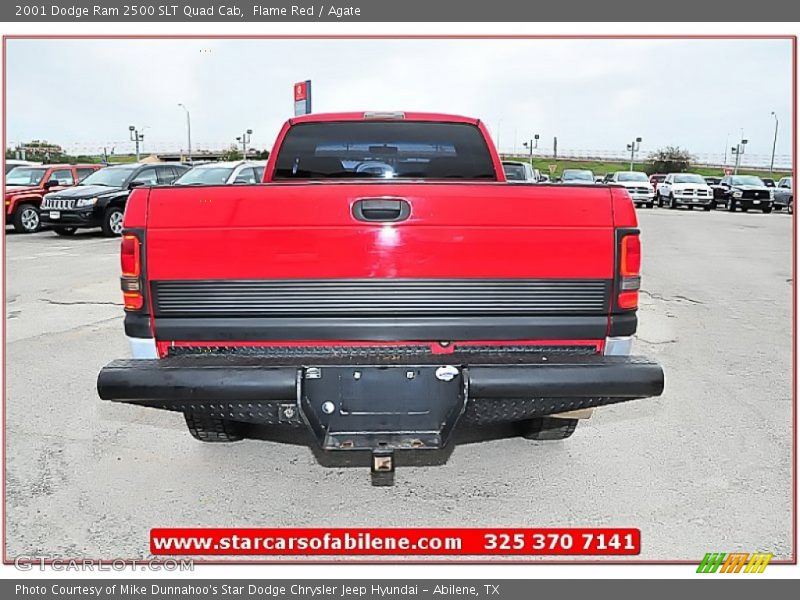 Flame Red / Agate 2001 Dodge Ram 2500 SLT Quad Cab