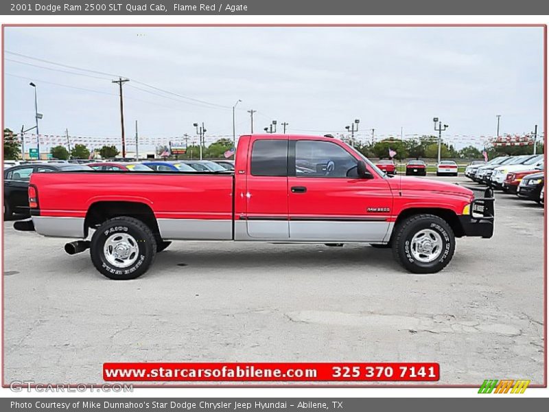 Flame Red / Agate 2001 Dodge Ram 2500 SLT Quad Cab