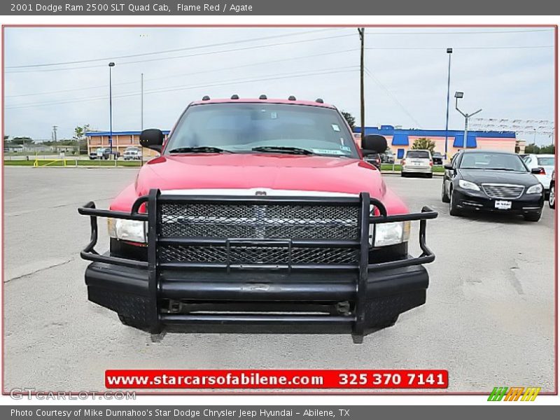 Flame Red / Agate 2001 Dodge Ram 2500 SLT Quad Cab