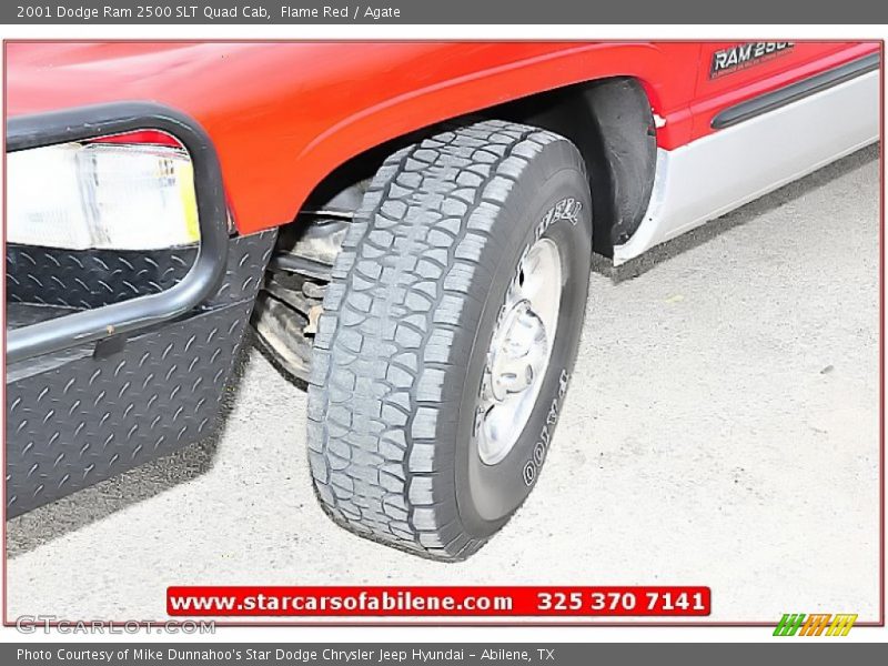 Flame Red / Agate 2001 Dodge Ram 2500 SLT Quad Cab