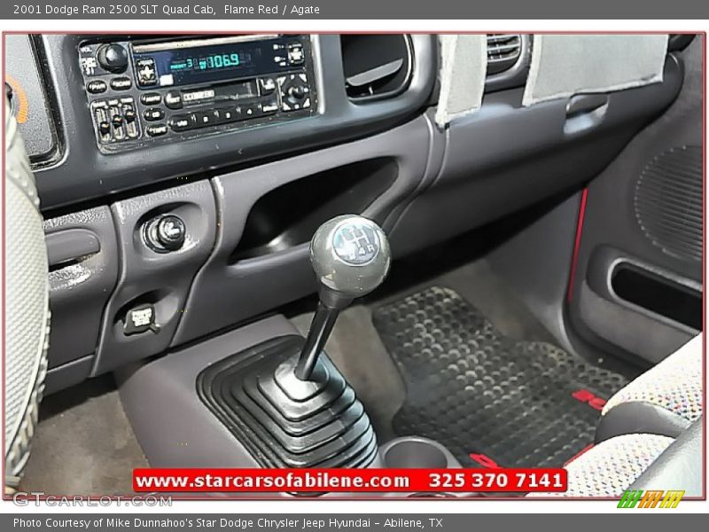 Flame Red / Agate 2001 Dodge Ram 2500 SLT Quad Cab