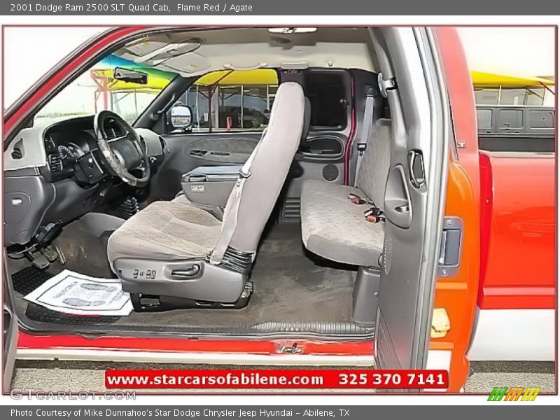 Flame Red / Agate 2001 Dodge Ram 2500 SLT Quad Cab