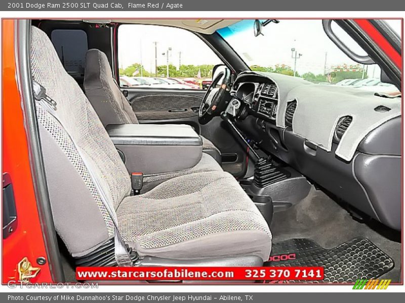 Flame Red / Agate 2001 Dodge Ram 2500 SLT Quad Cab