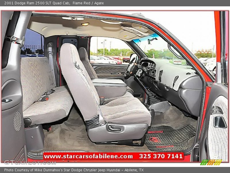 Flame Red / Agate 2001 Dodge Ram 2500 SLT Quad Cab