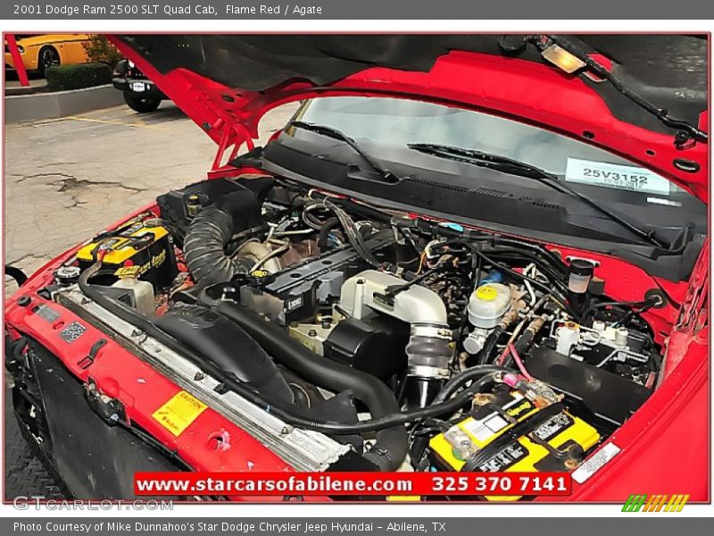 Flame Red / Agate 2001 Dodge Ram 2500 SLT Quad Cab