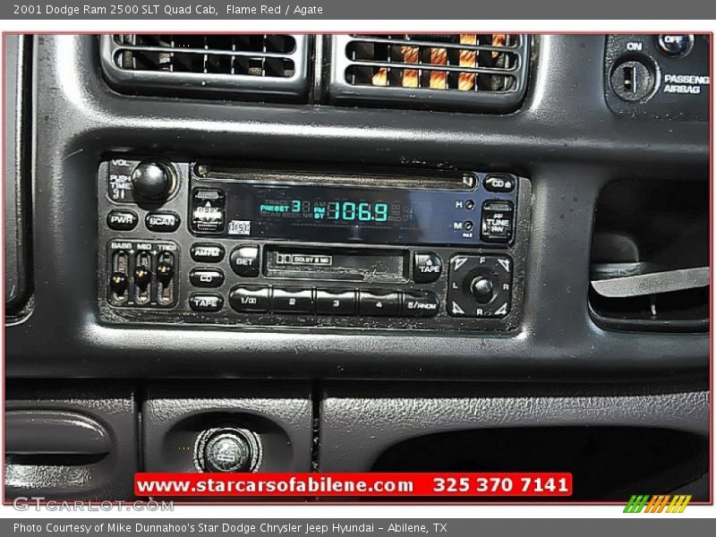 Flame Red / Agate 2001 Dodge Ram 2500 SLT Quad Cab