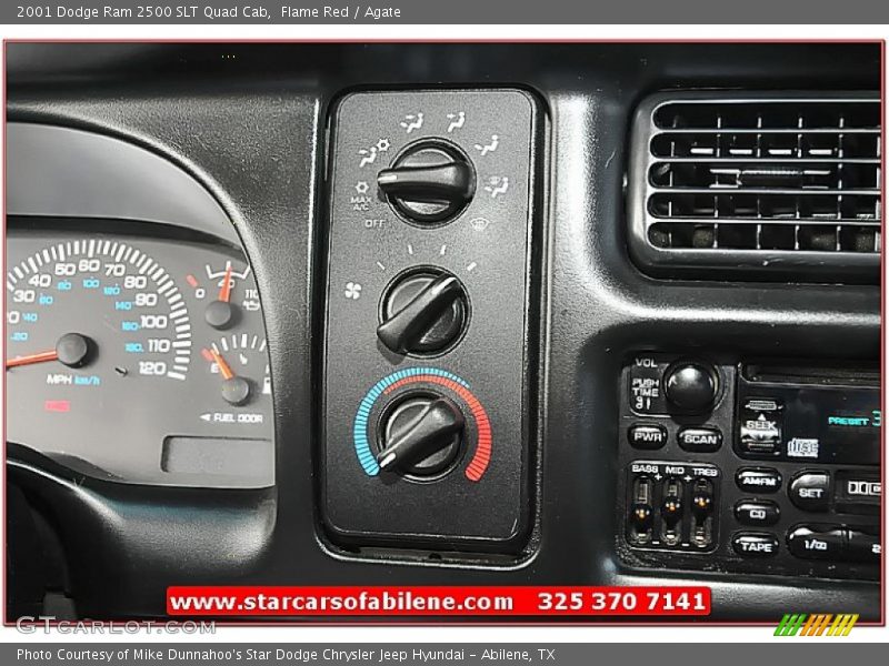 Flame Red / Agate 2001 Dodge Ram 2500 SLT Quad Cab