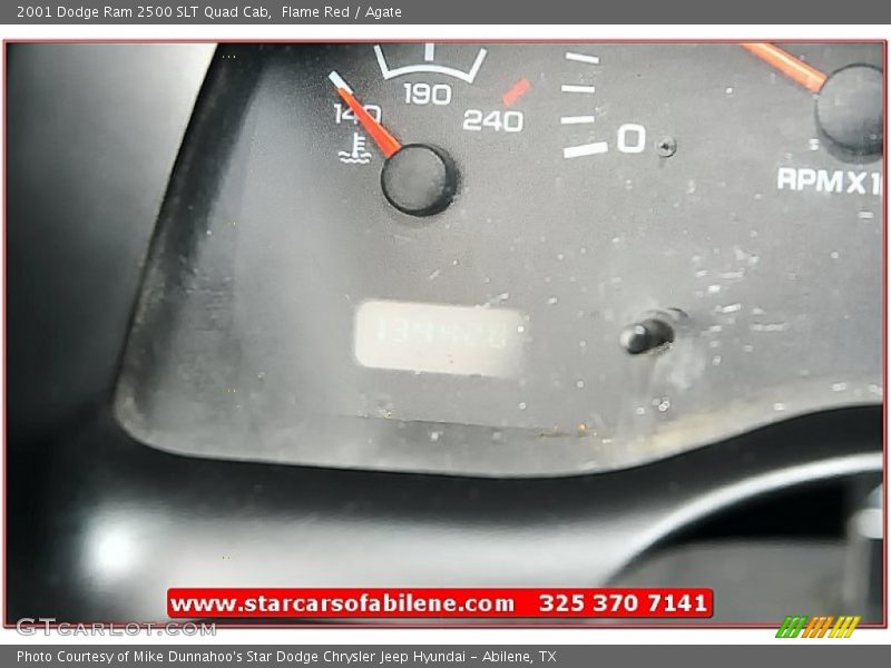Flame Red / Agate 2001 Dodge Ram 2500 SLT Quad Cab